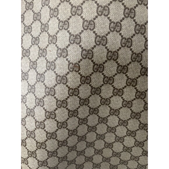 Authentic Vintage GUCCI Oversized Canvas Tote, Sherry Line GG MONOGRAM Leather - Picture 9 of 16